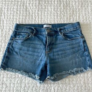 Loft frayed hem shorts
